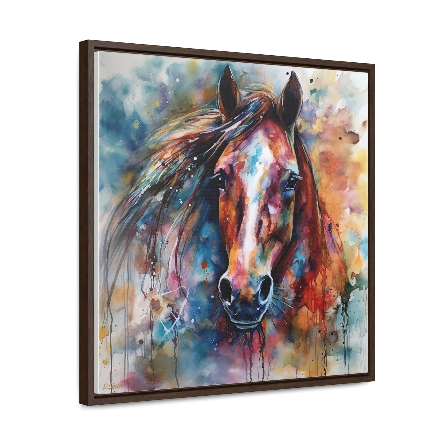 Horse Rescue 11 Gallery Canvas Wraps, Square Frame