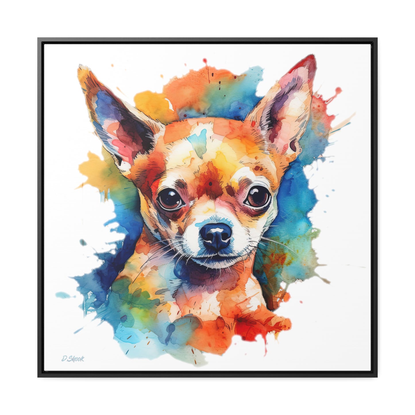 Chihuahua 6 Gallery Canvas Wraps, Square Frame