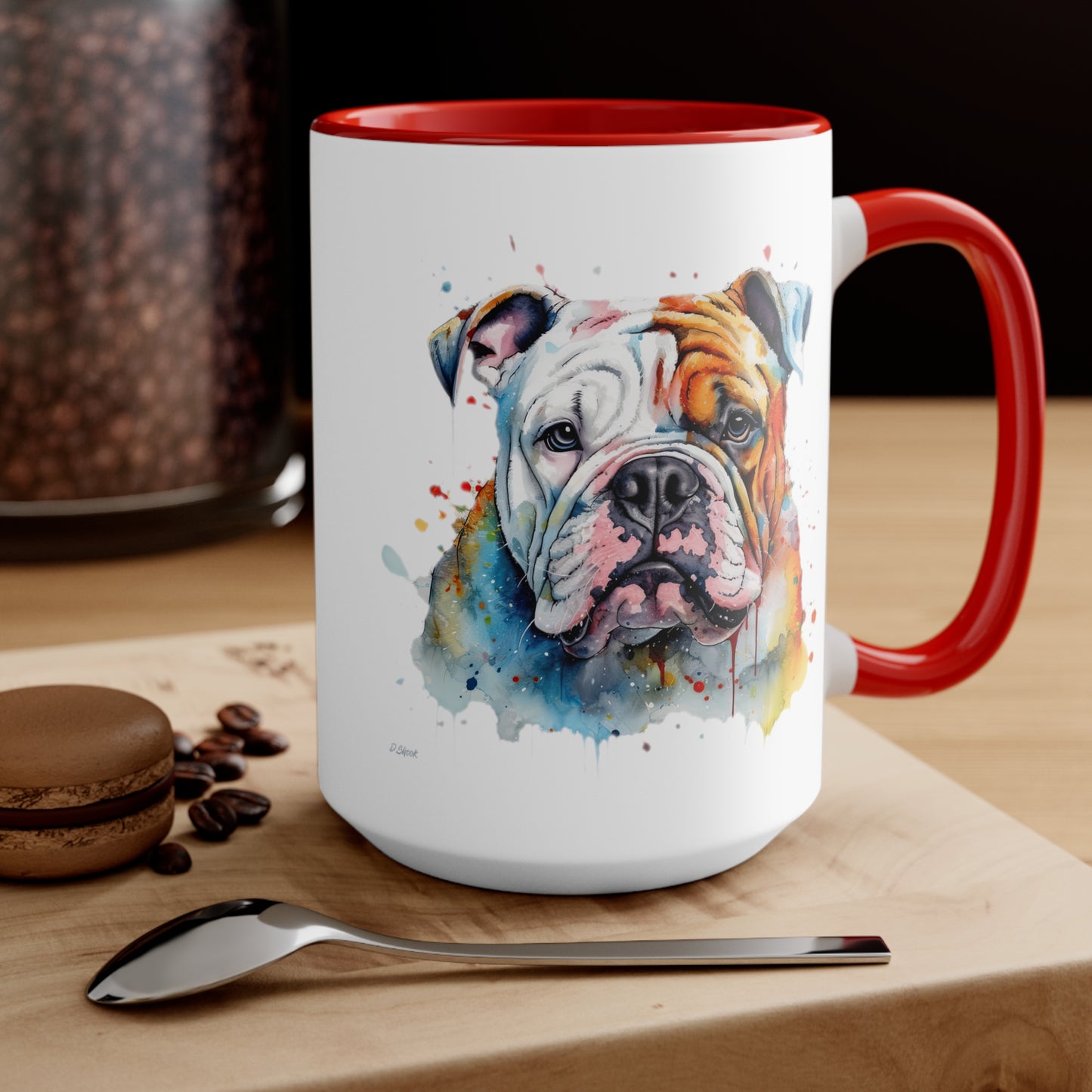 Bulldog 3 Accent Mugs