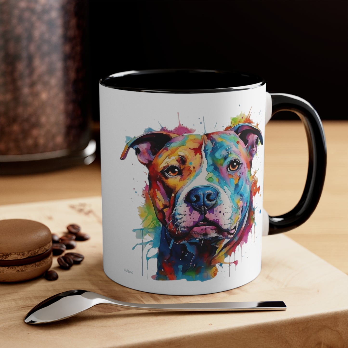 Pitbull 2 Accent Mugs