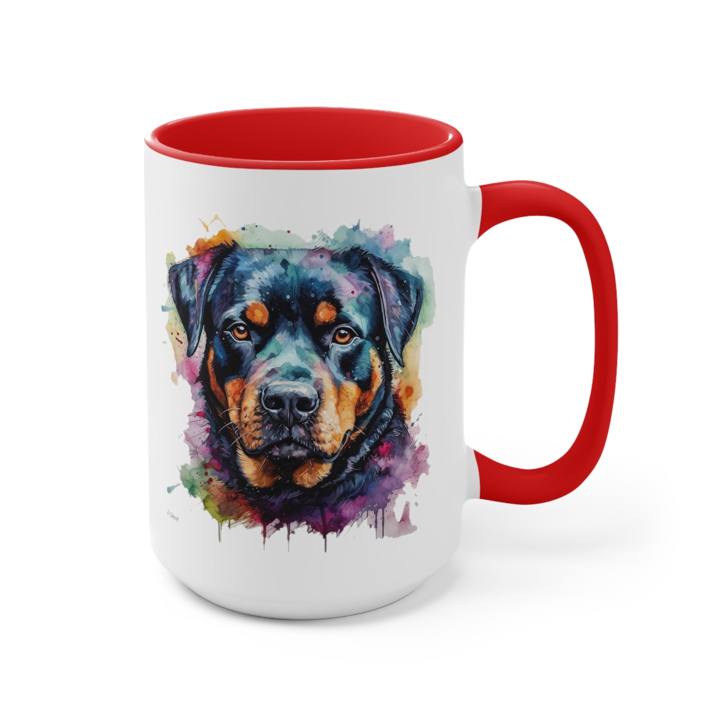 Rottweiler 2 Accent Mugs