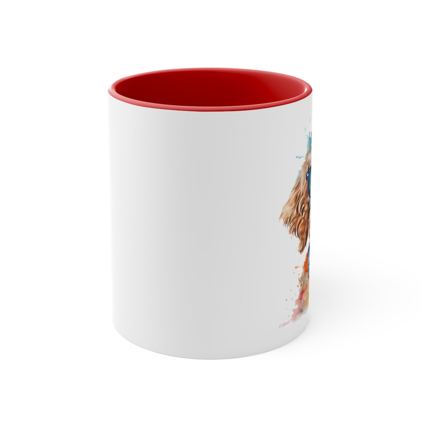 Mini Golden Doodle 9 Accent Mugs