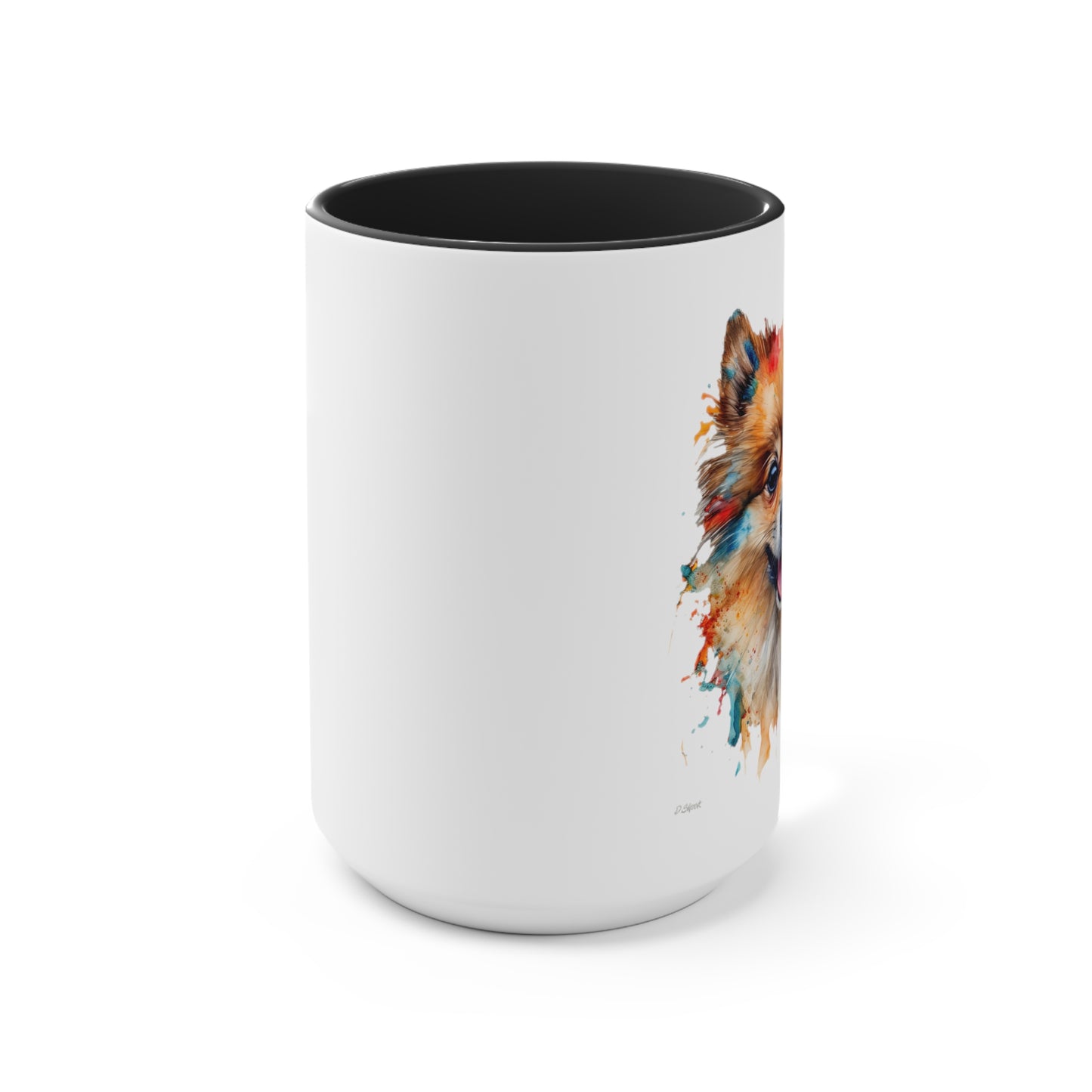 Pomeranian 3 Accent Mugs