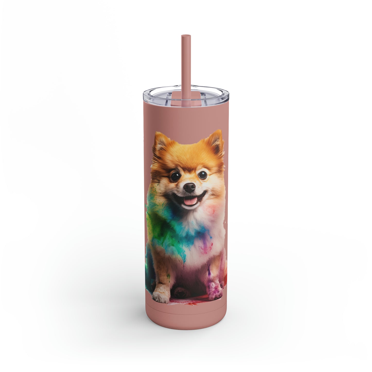 Pomeranian 1 Maars Maker Skinny Matte Tumbler, 20oz