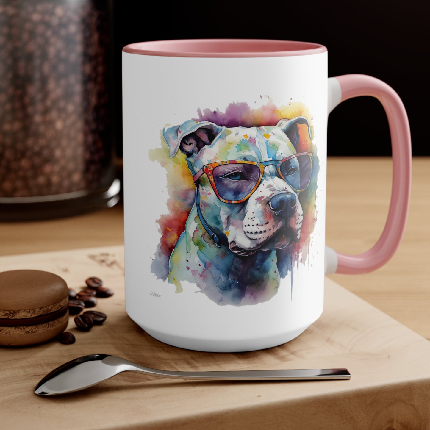 Pitbull 5 Accent Mugs