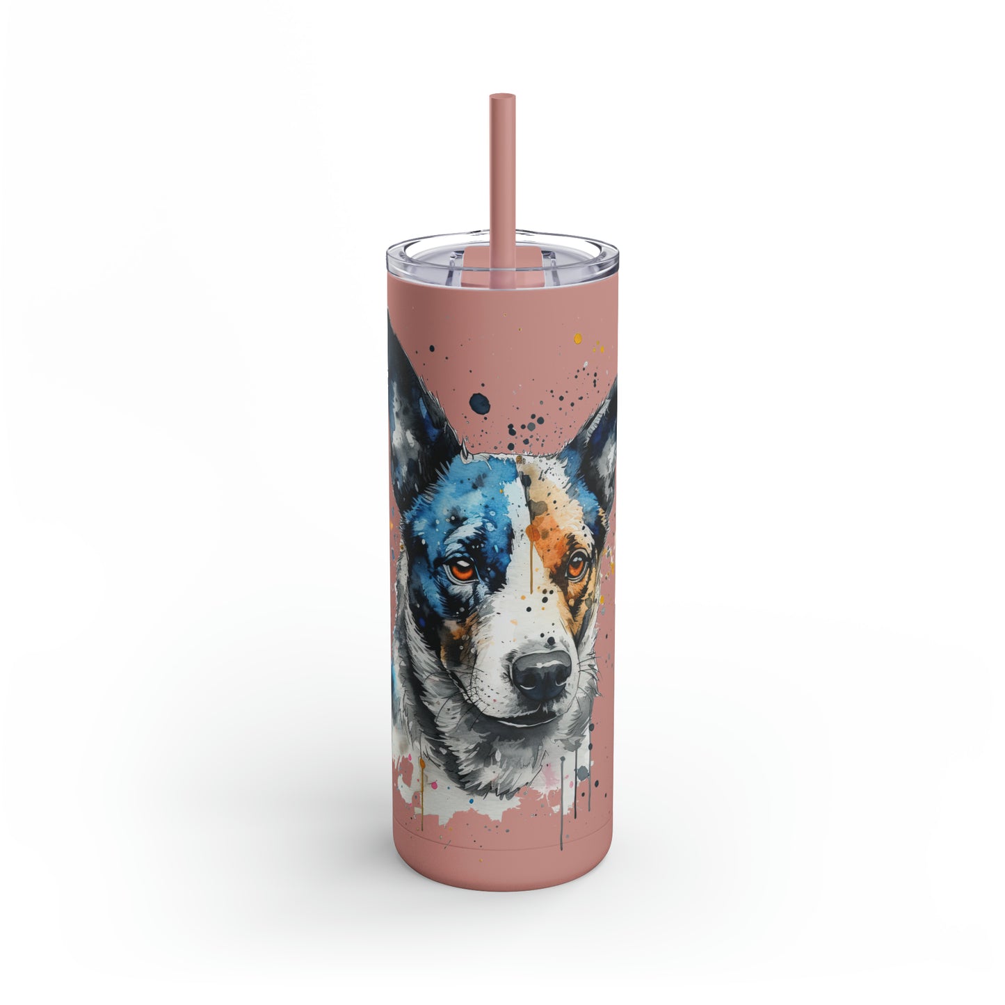 Blue Heeler 1 Maars Maker Skinny Matte Tumbler, 20oz