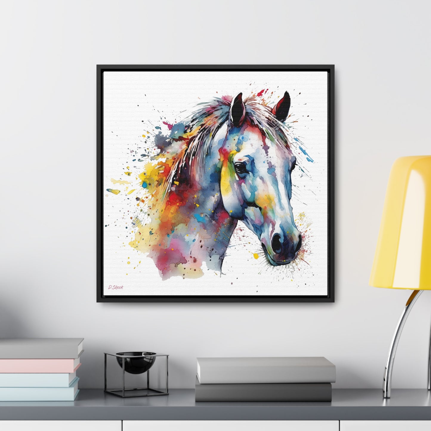 Horse Rescue 14 Gallery Canvas Wraps, Square Frame