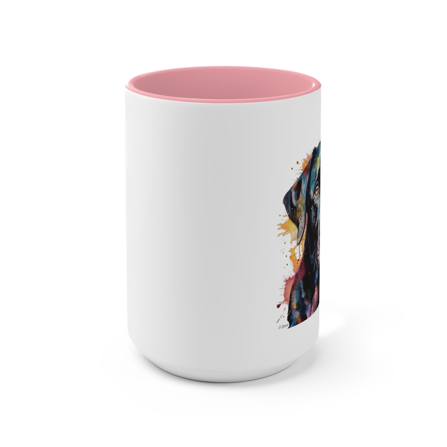 Black Lab 1 Accent Mugs