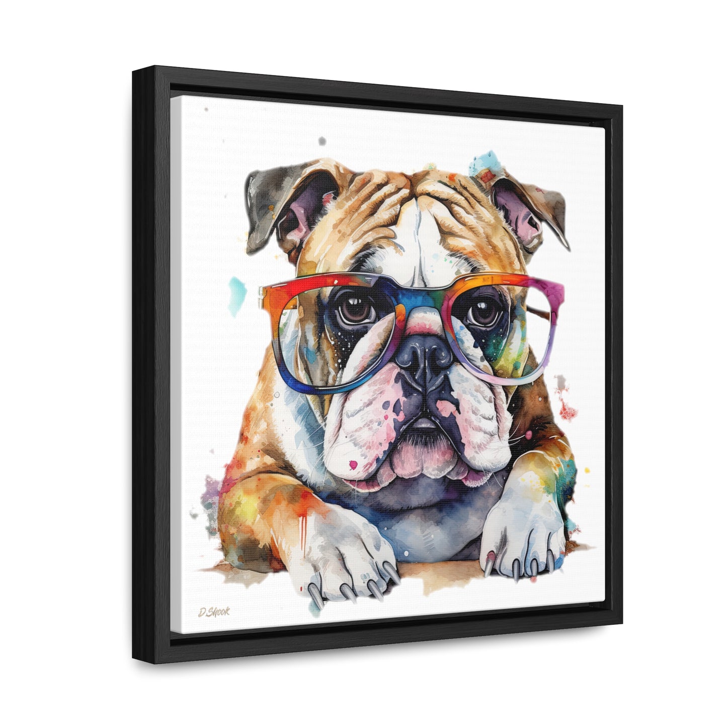 bulldog 5 Gallery Canvas Wraps, Square Frame