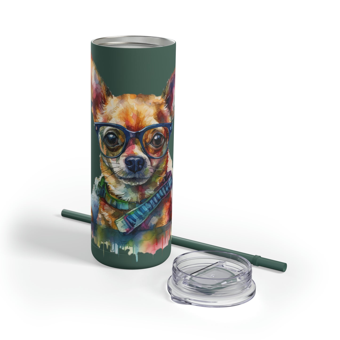 Chihuahua 4 Maars Maker Skinny Matte Tumbler, 20oz