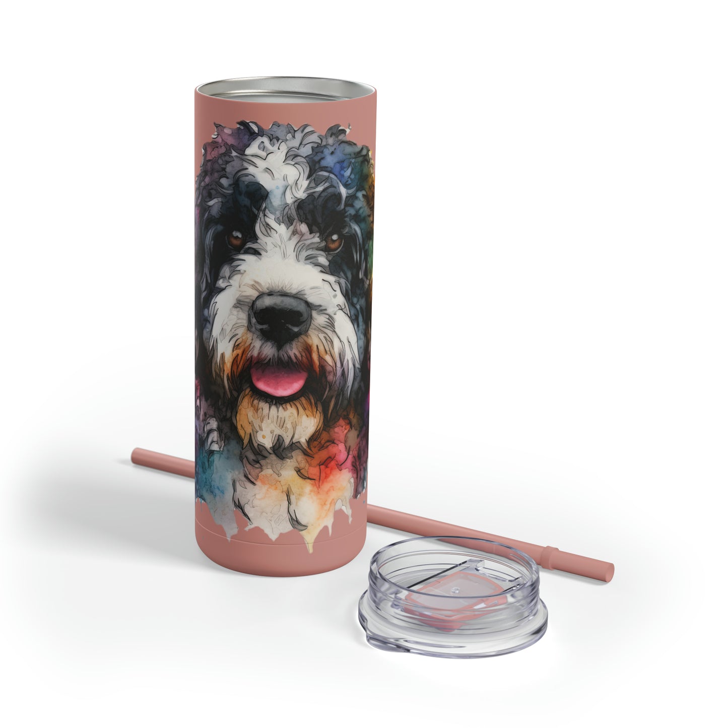 Portuguese Water Dog 2 Maars Maker Skinny Matte Tumbler, 20oz