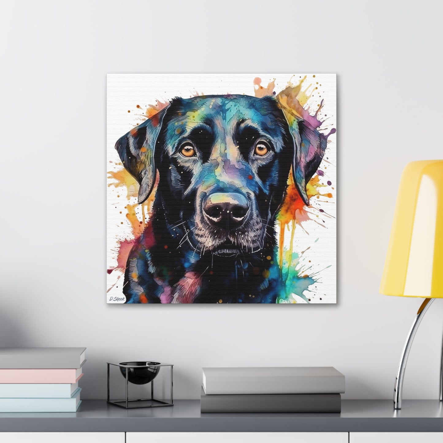 Black Lab 1 Canvas Gallery Wraps