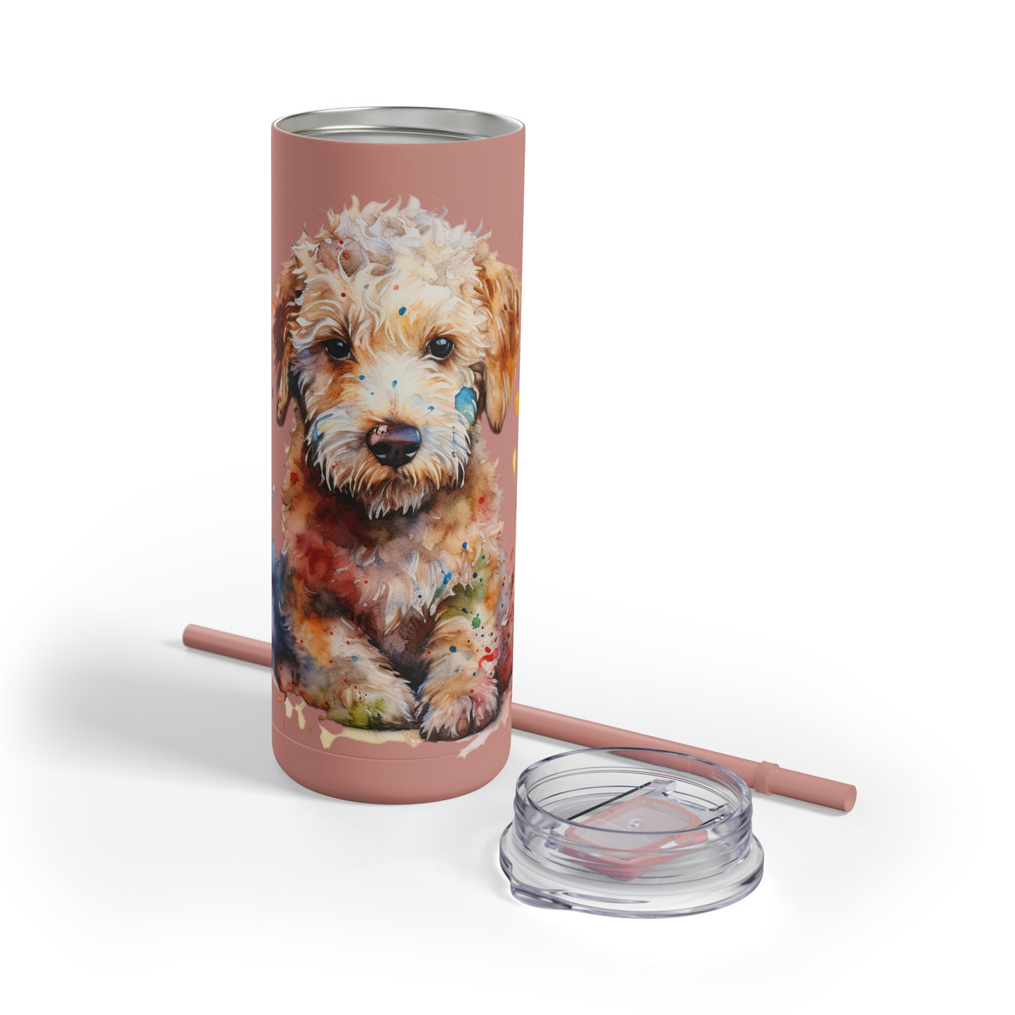 Mini Golden Doodle 1 Maars Maker Skinny Matte Tumbler, 20oz