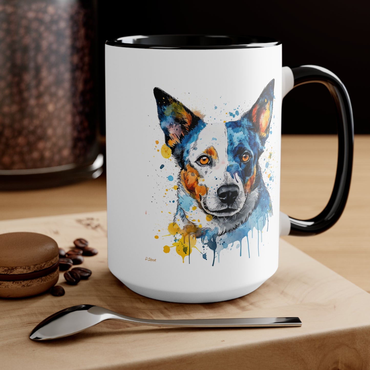 Blue Heeler 2 Accent Mugs