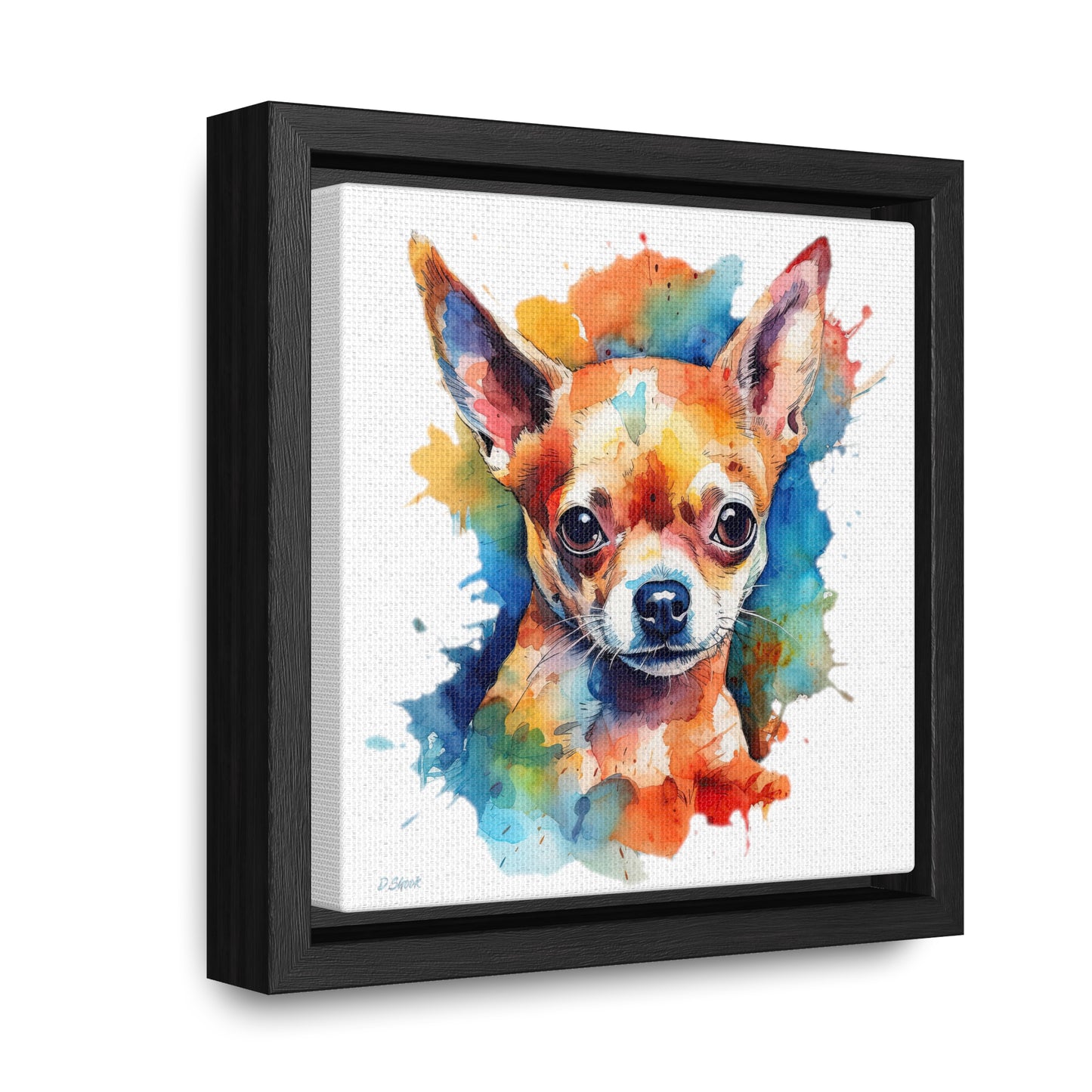 Chihuahua 6 Gallery Canvas Wraps, Square Frame