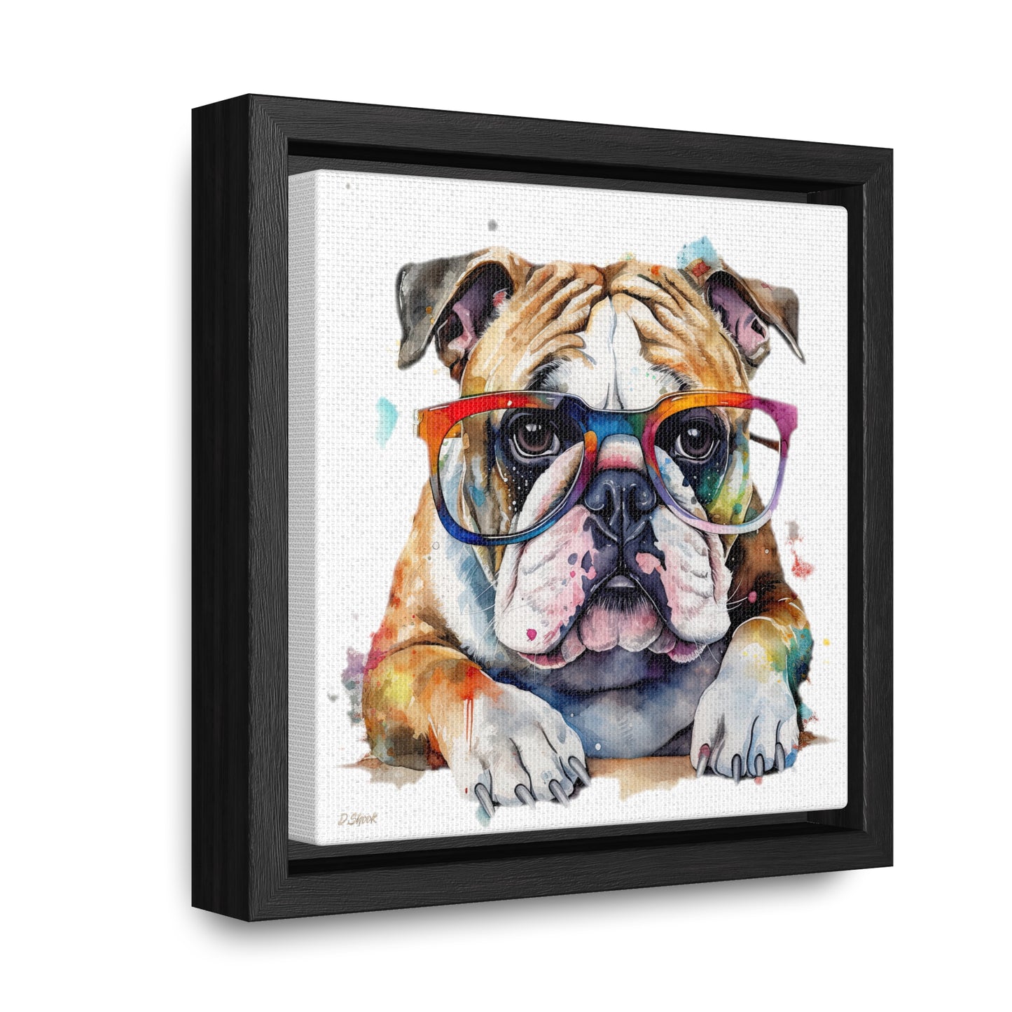 bulldog 5 Gallery Canvas Wraps, Square Frame