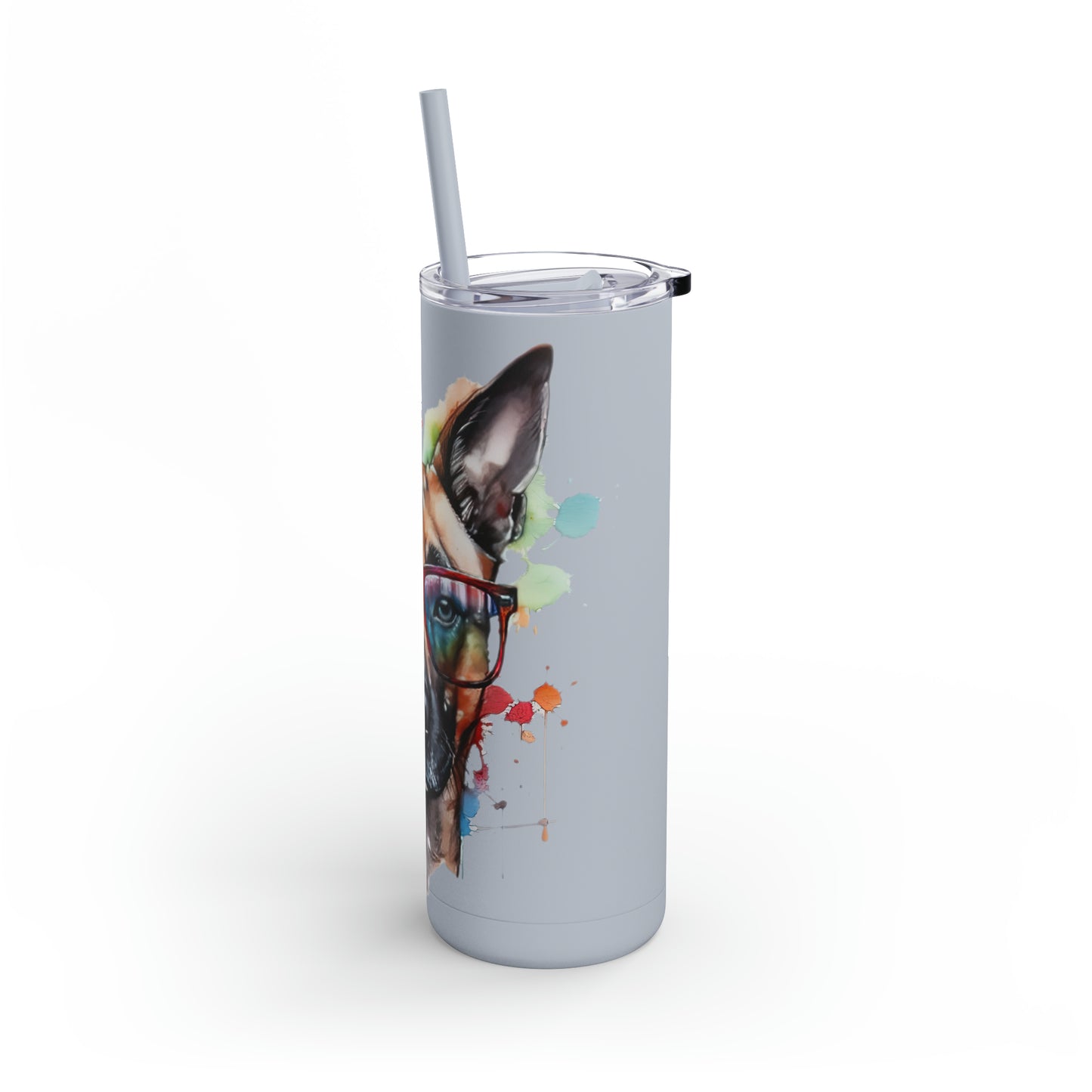 Belgium Malinois 5 Maars Maker Skinny Matte Tumbler, 20oz