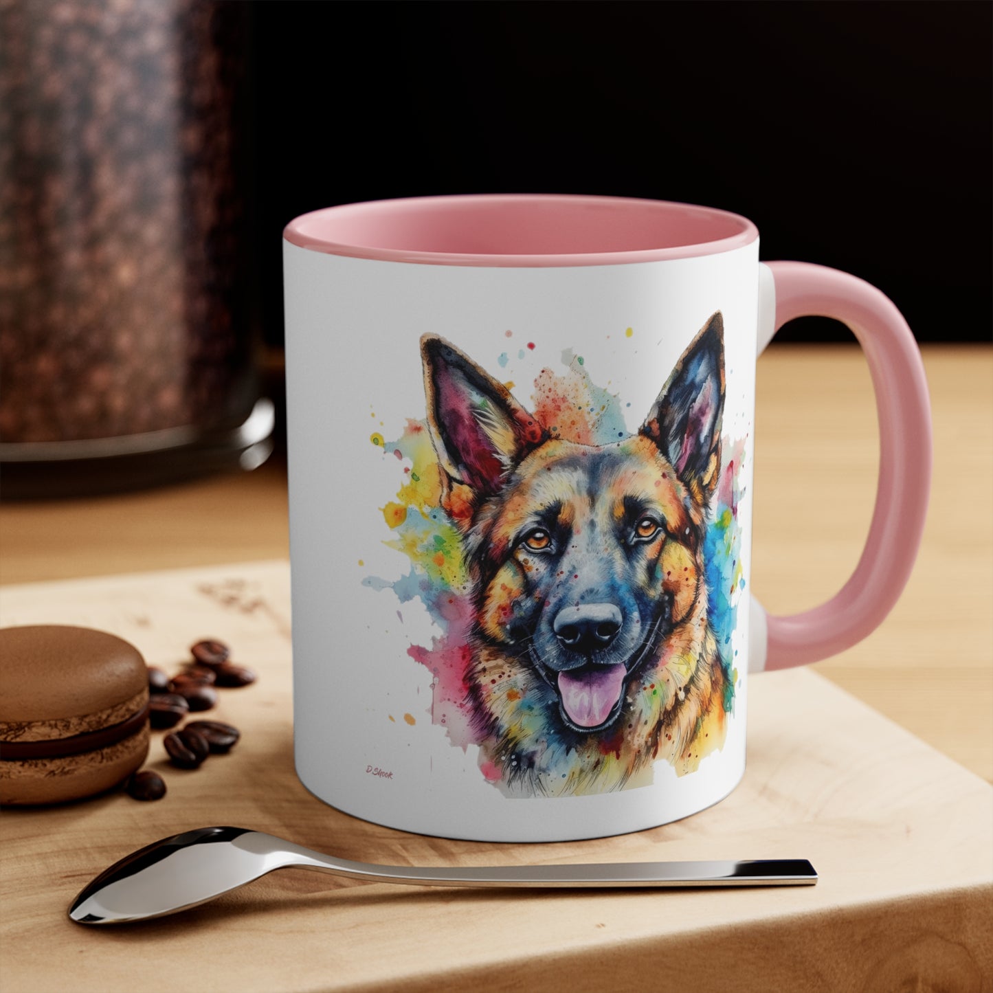German Sheppard 1 Accent Mugs