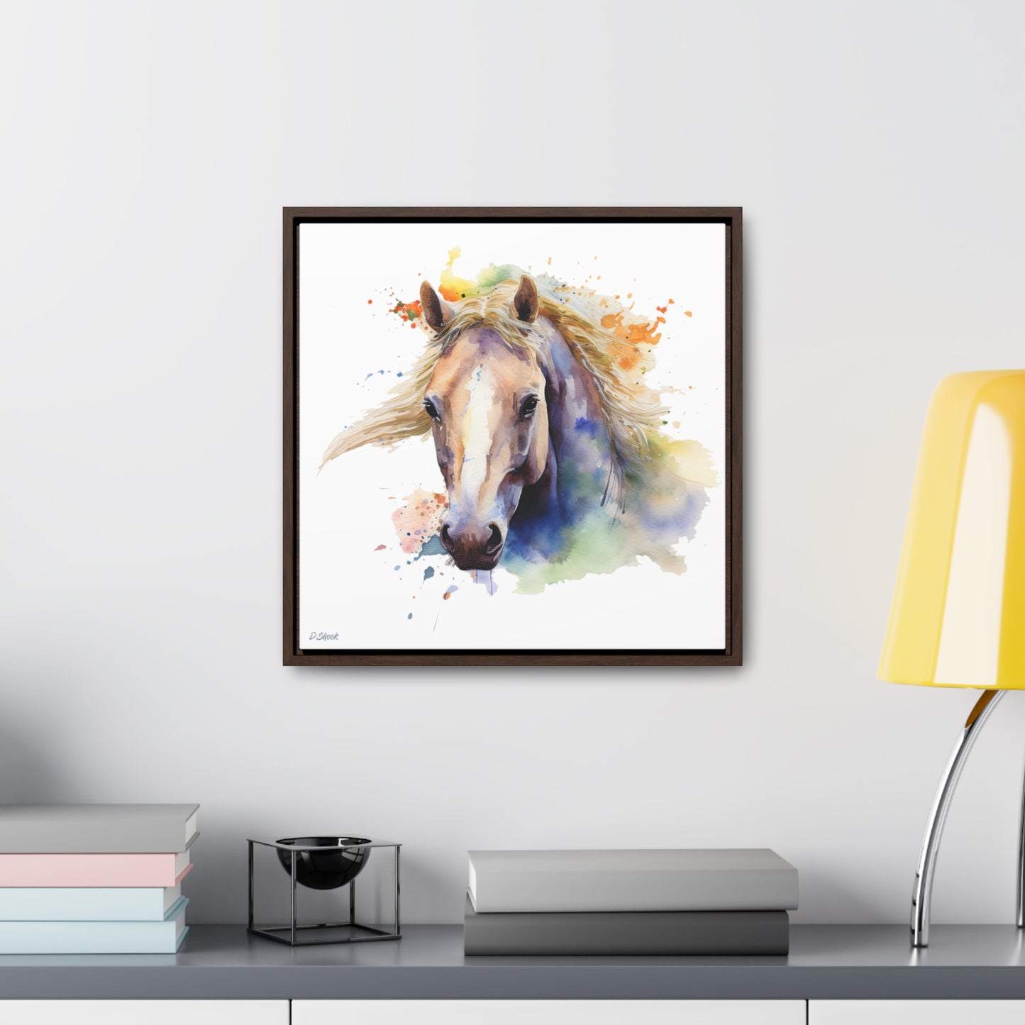 Horse Rescue 19 Gallery Canvas Wraps, Square Frame