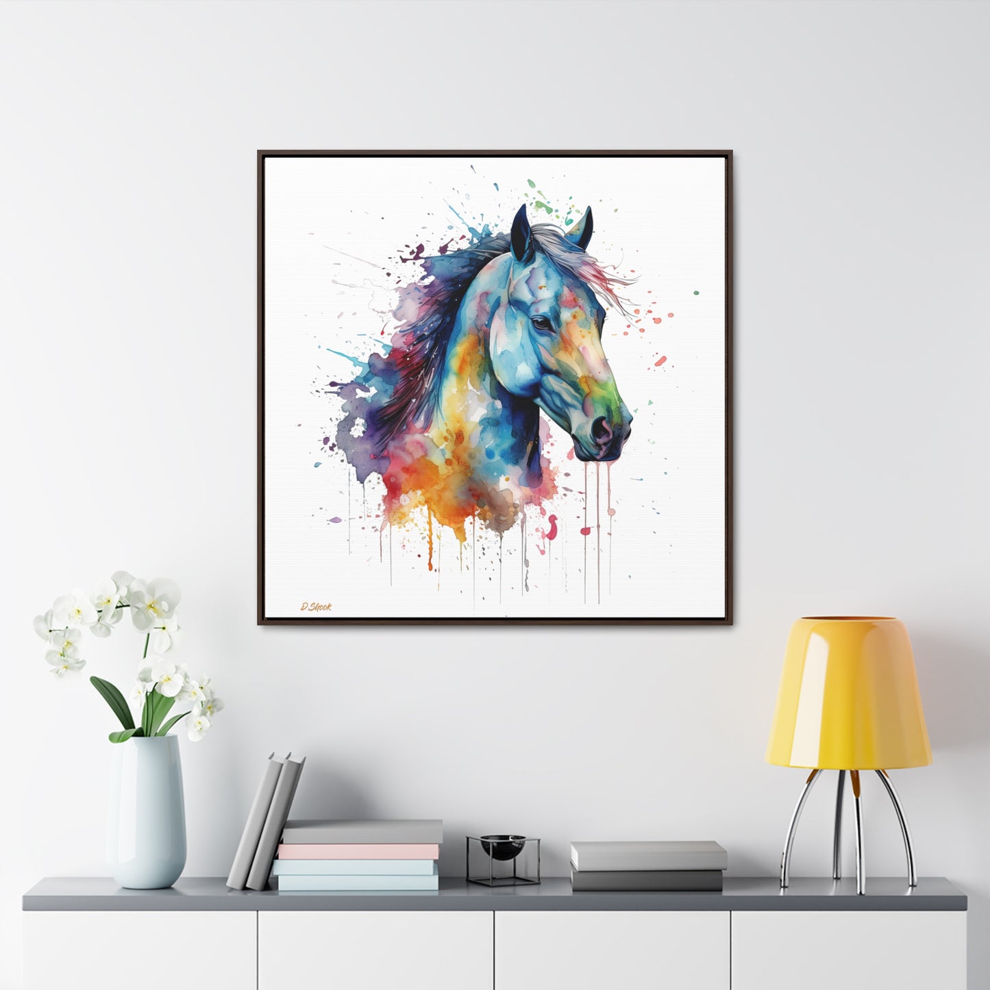 Horse Rescue 13 Gallery Canvas Wraps, Square Frame