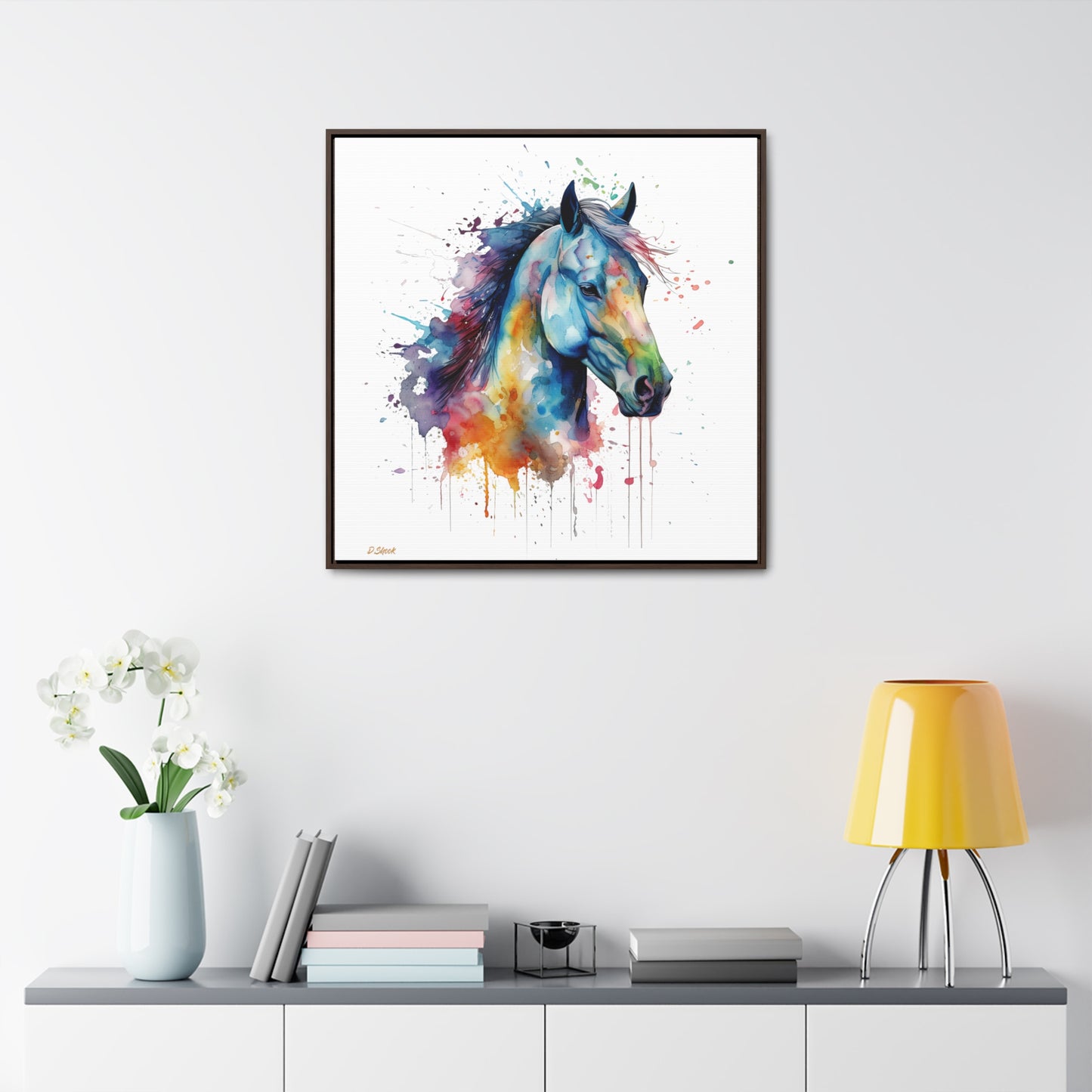 Horse Rescue 13 Gallery Canvas Wraps, Square Frame