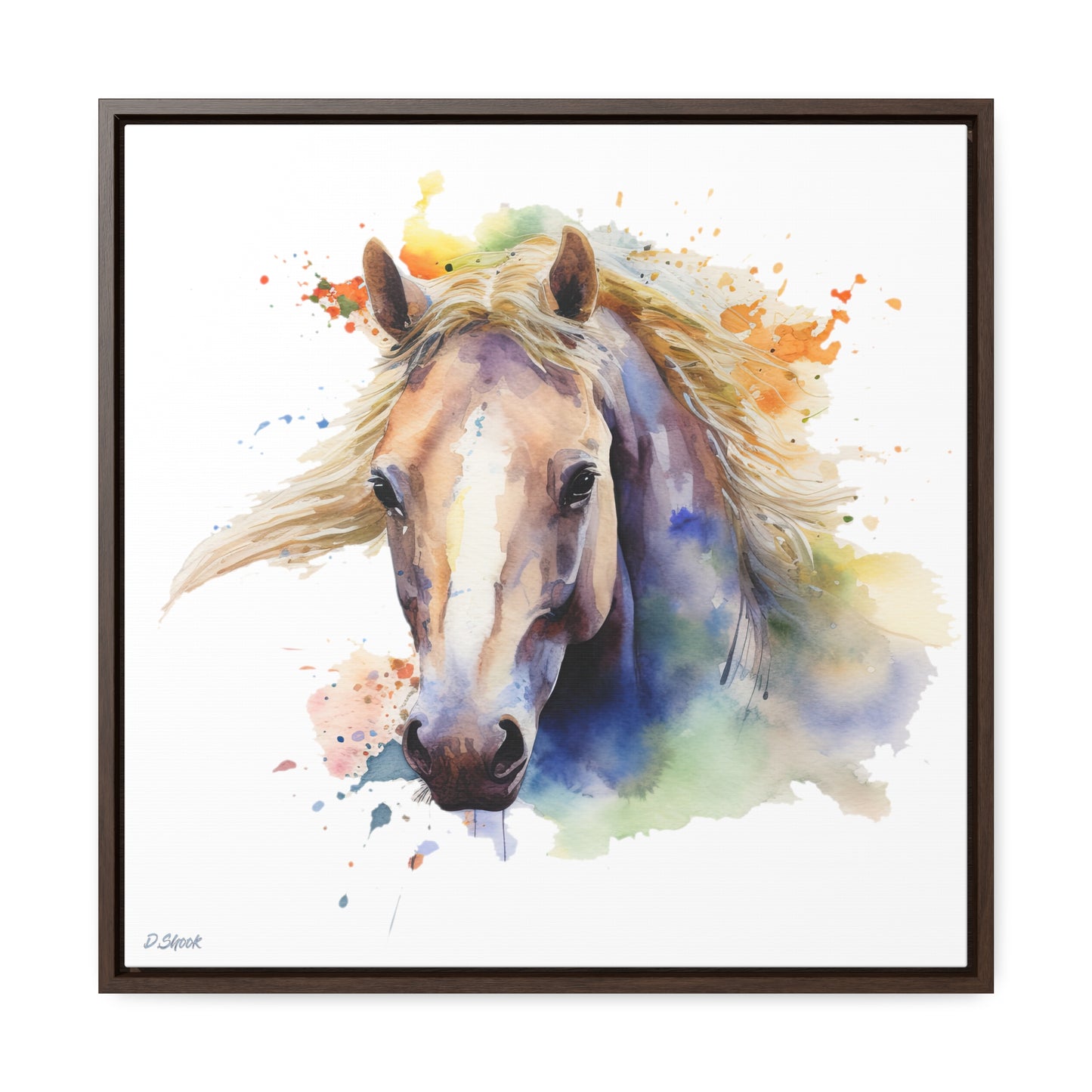 Horse Rescue 19 Gallery Canvas Wraps, Square Frame
