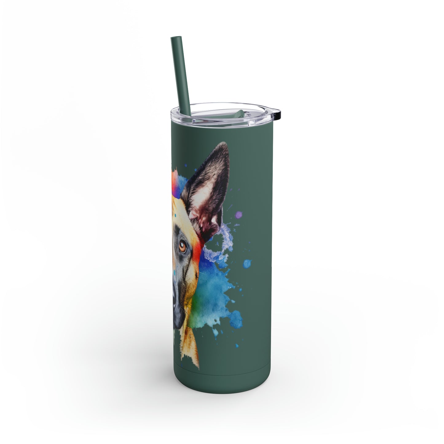 Belgium Malinois 3 Maars Maker Skinny Matte Tumbler, 20oz