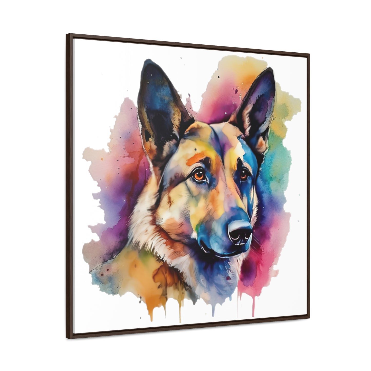German Sheppard 3B Gallery Canvas Wraps, Square Frame