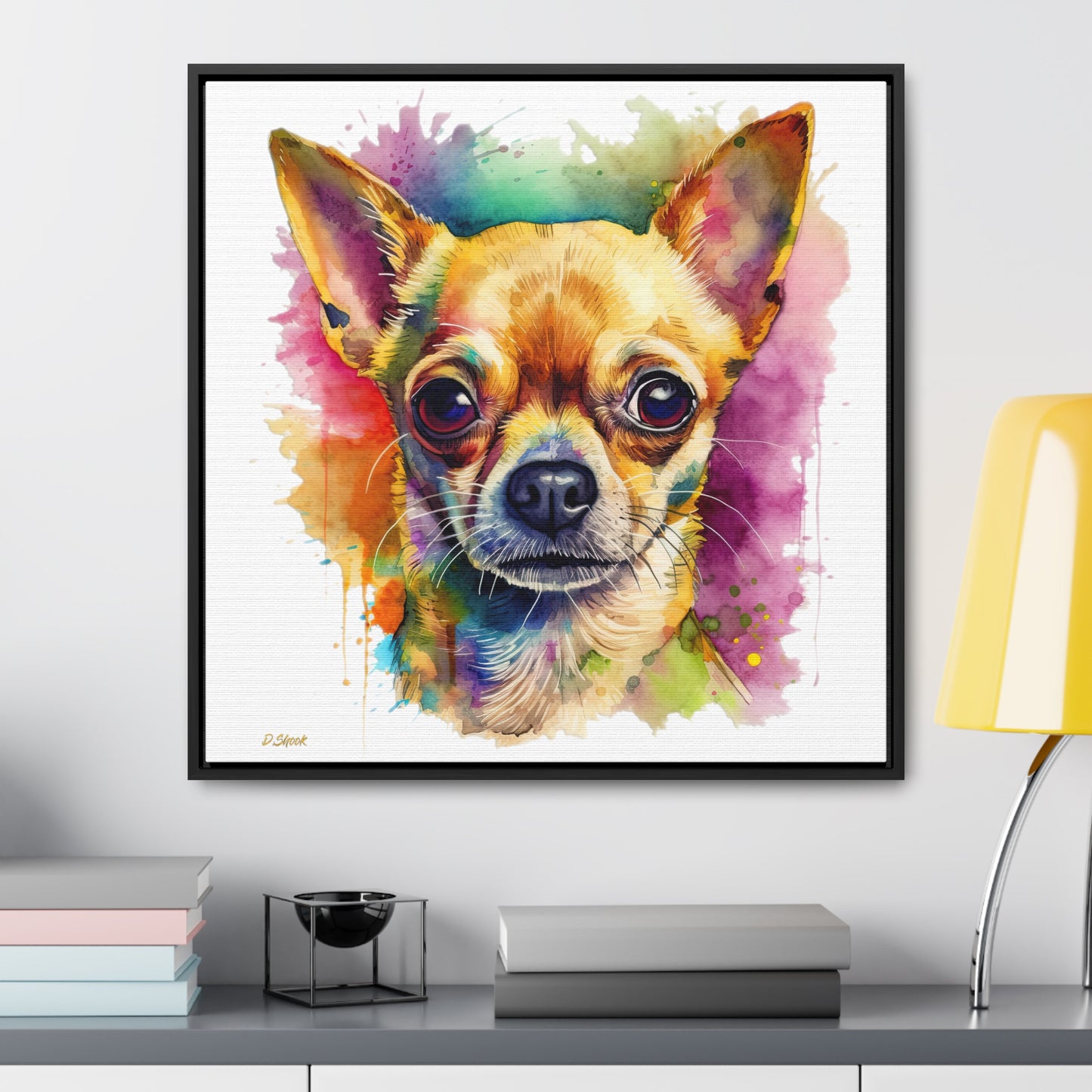 Chihuahua 7 Gallery Canvas Wraps, Square Frame