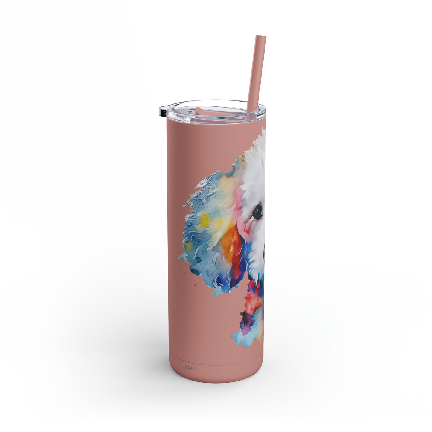 Poodle 8 Maars Maker Skinny Matte Tumbler, 20oz