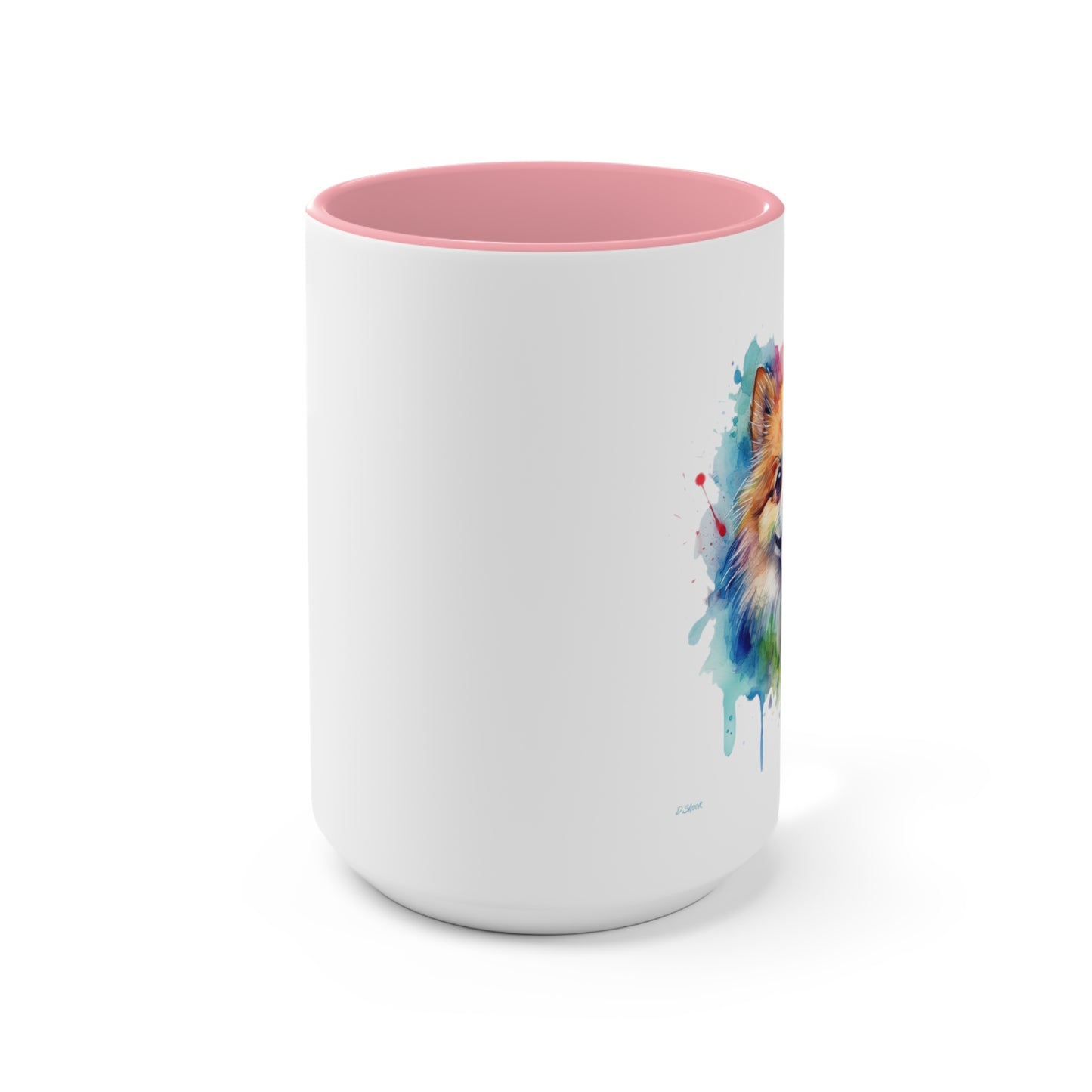 Pomeranian 4 Accent Mugs