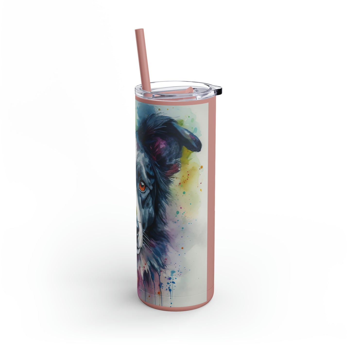 Border Collie 4 Maars Maker Skinny Matte Tumbler, 20oz