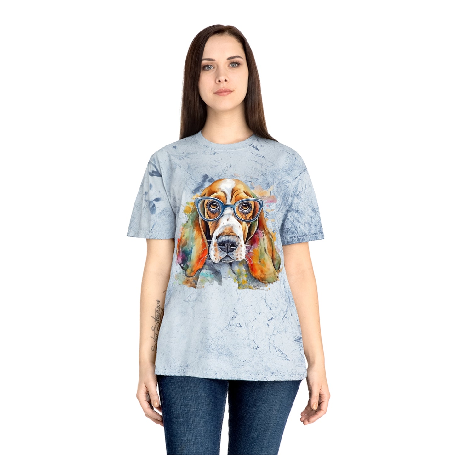 Basset Hound 5 Unisex Color Blast T-Shirt