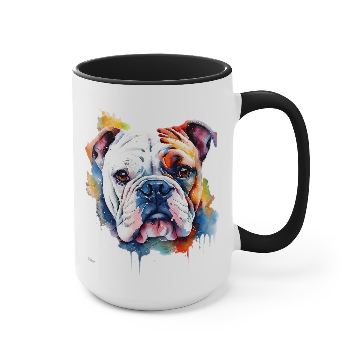 Bulldog 4 Accent Mugs