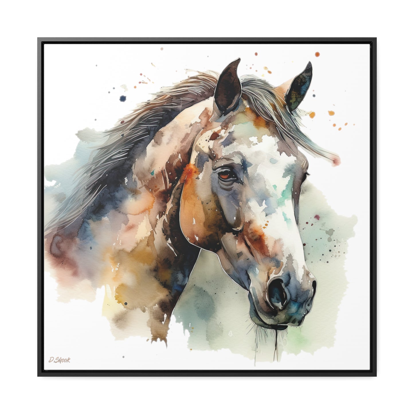 Horse Rescue 22 Gallery Canvas Wraps, Square Frame