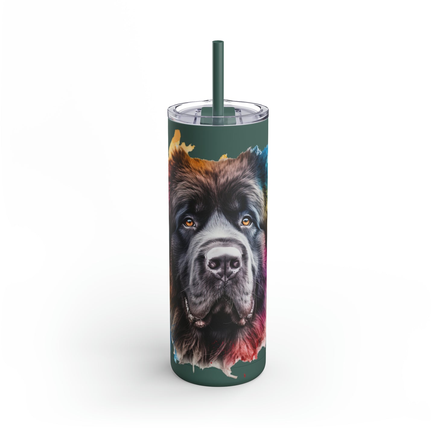 Newfoundland Dog 3 Maars Maker Skinny Matte Tumbler, 20oz