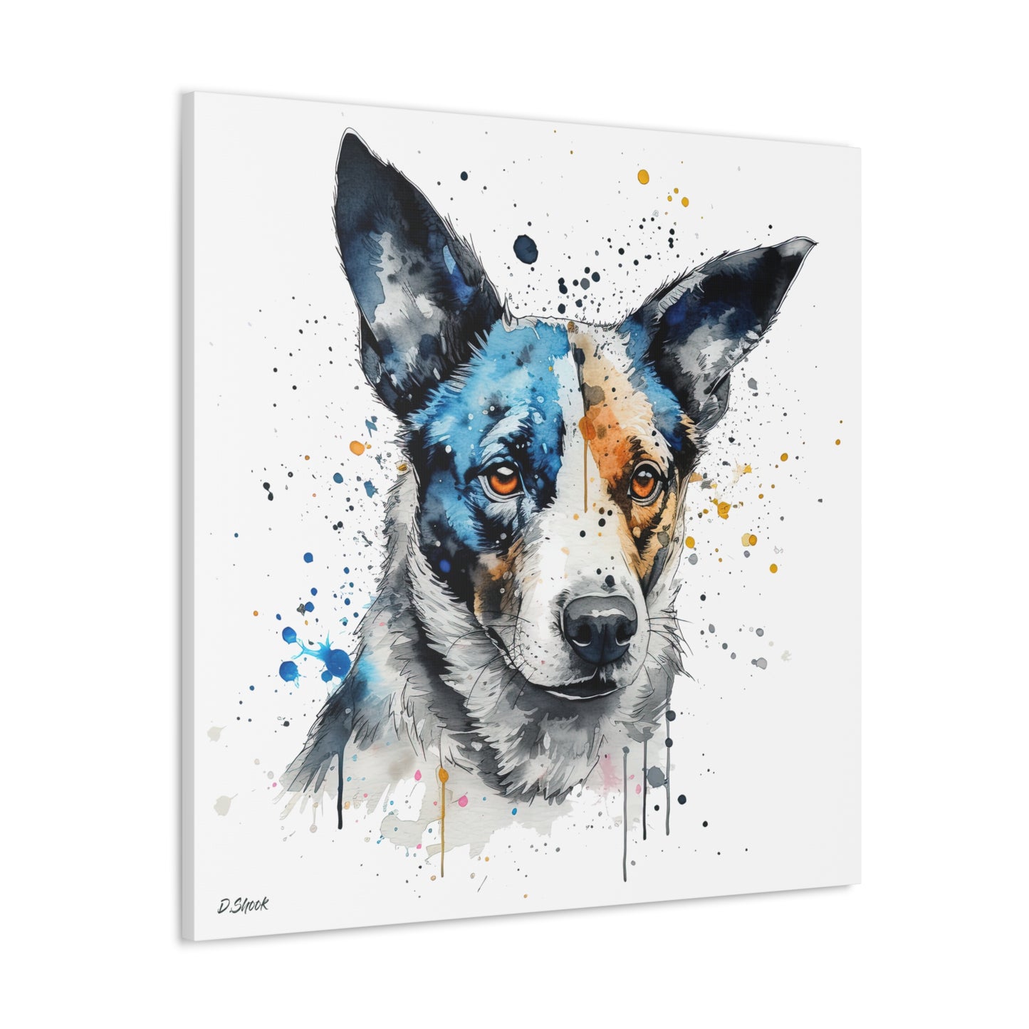 Blue Heeler 1 Canvas Gallery Wraps