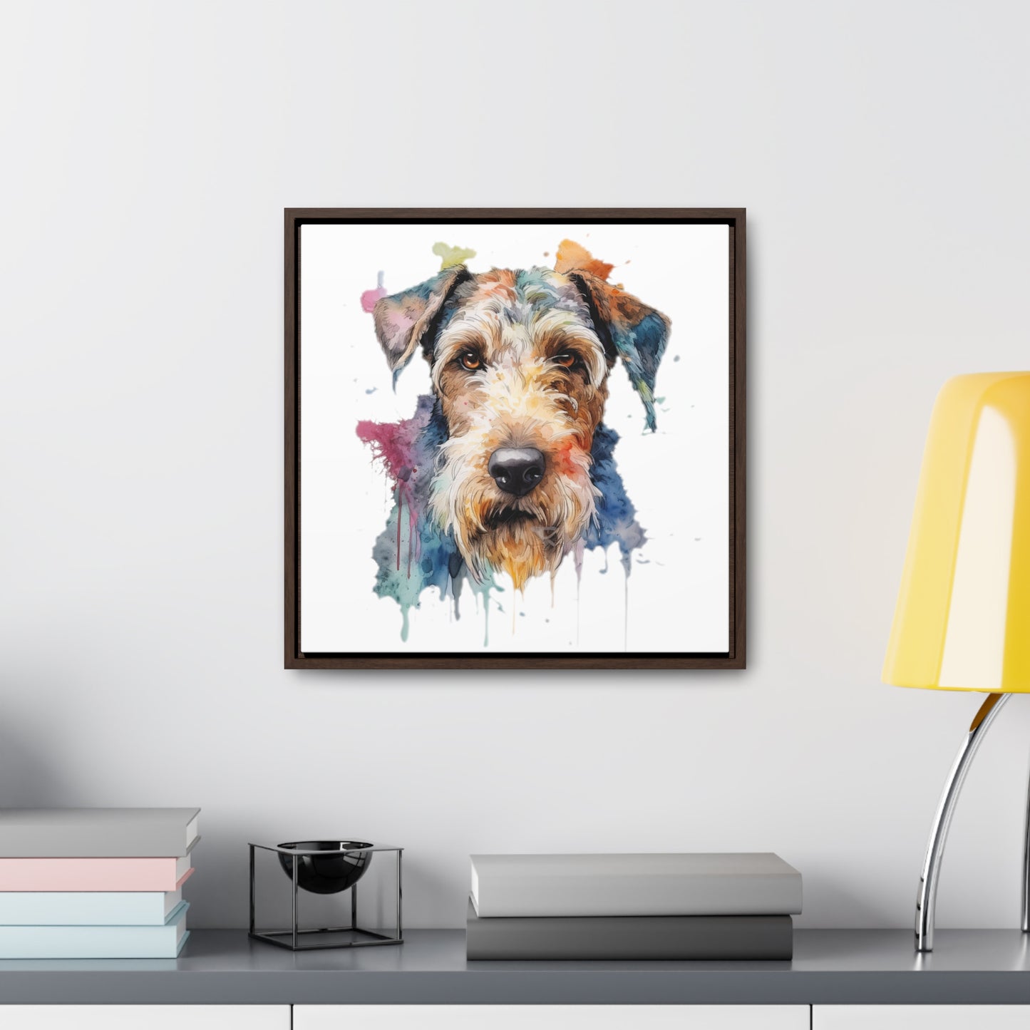Airedale Terrier 2 Gallery Canvas Wraps, Square Frame