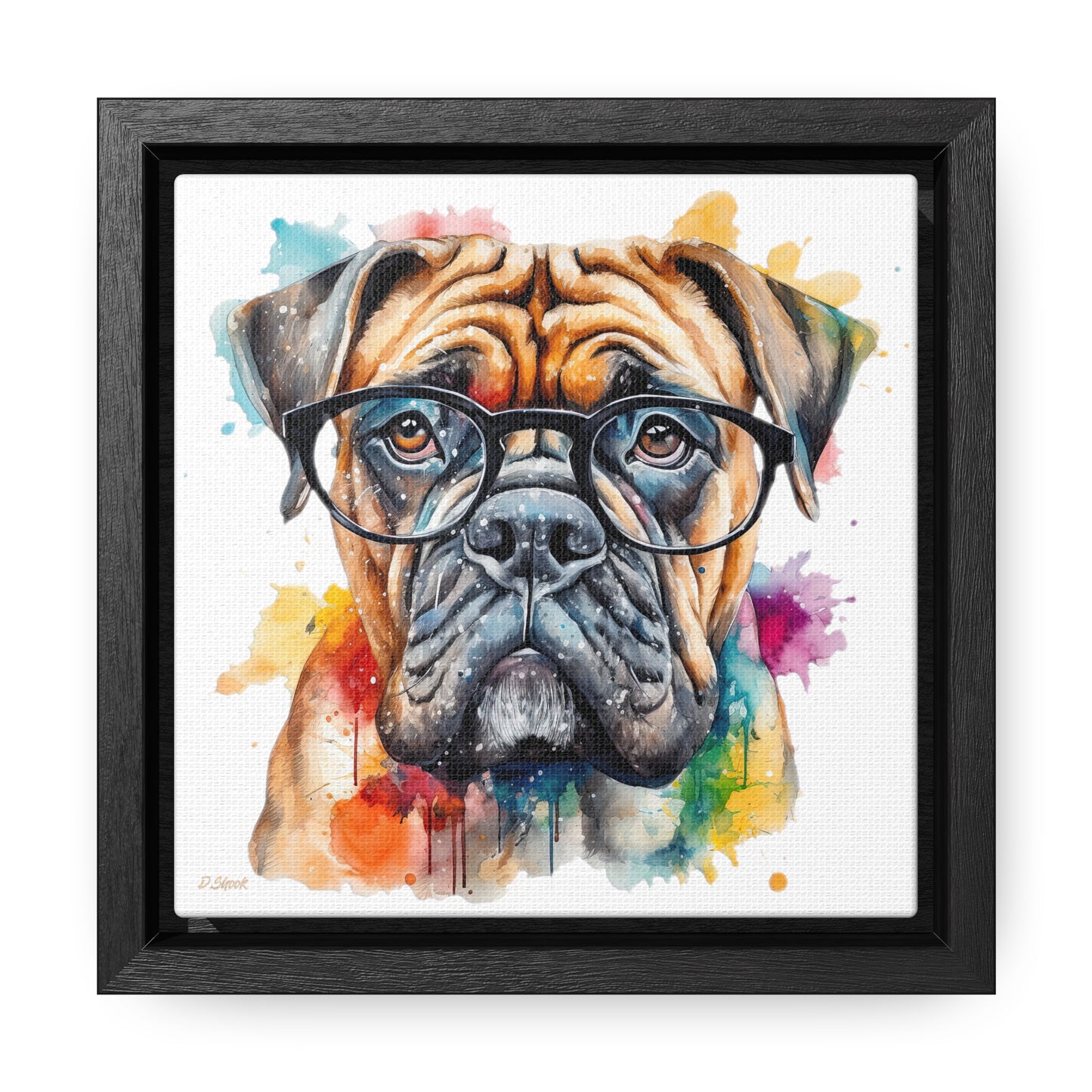 Bullmastiff 6 Gallery Canvas Wraps, Square Frame