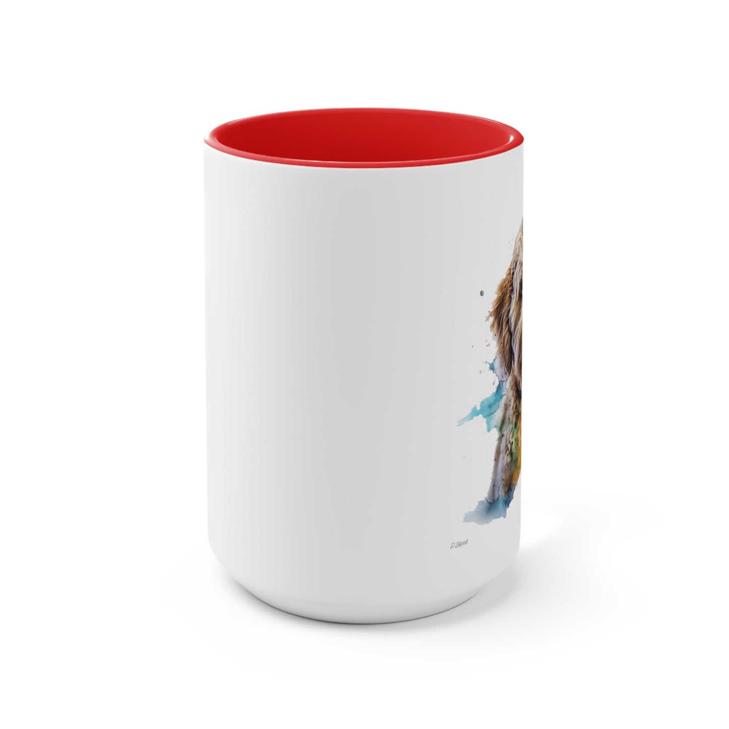 Mini Golden Doodle 3 Accent Mugs