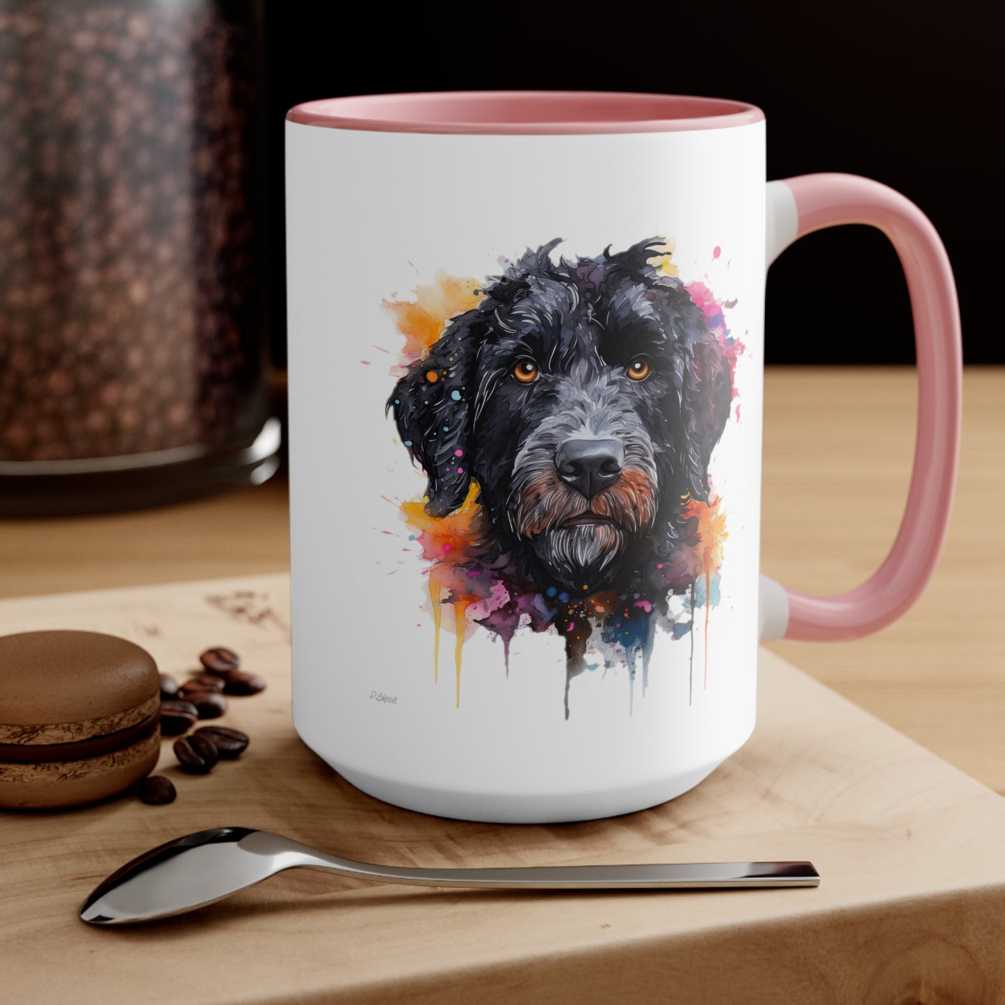 Portuguese Water Dog 5 Accent Mugs