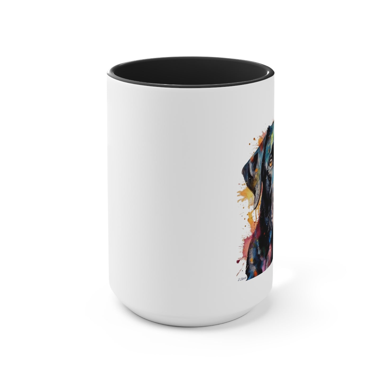 Black Lab 1 Accent Mugs