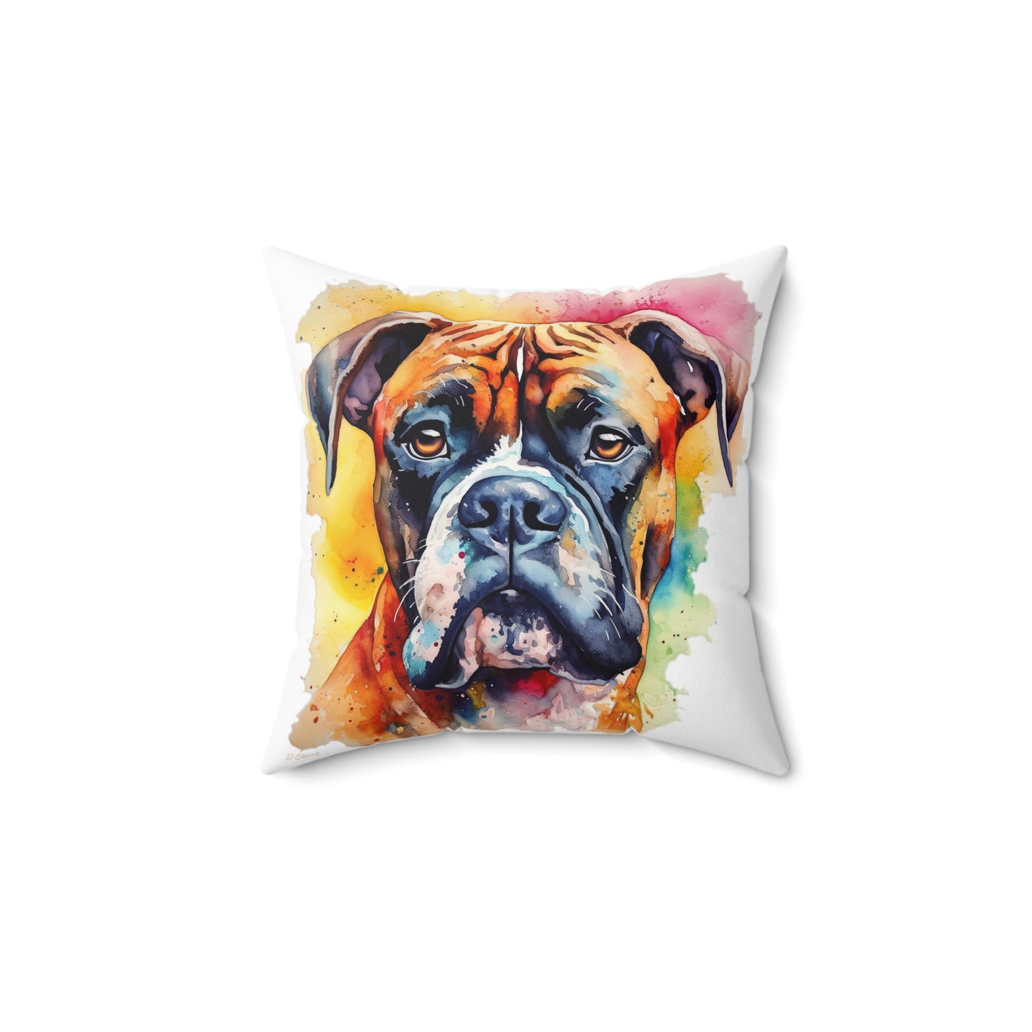Boxer 1 Spun Polyester Square Pillow