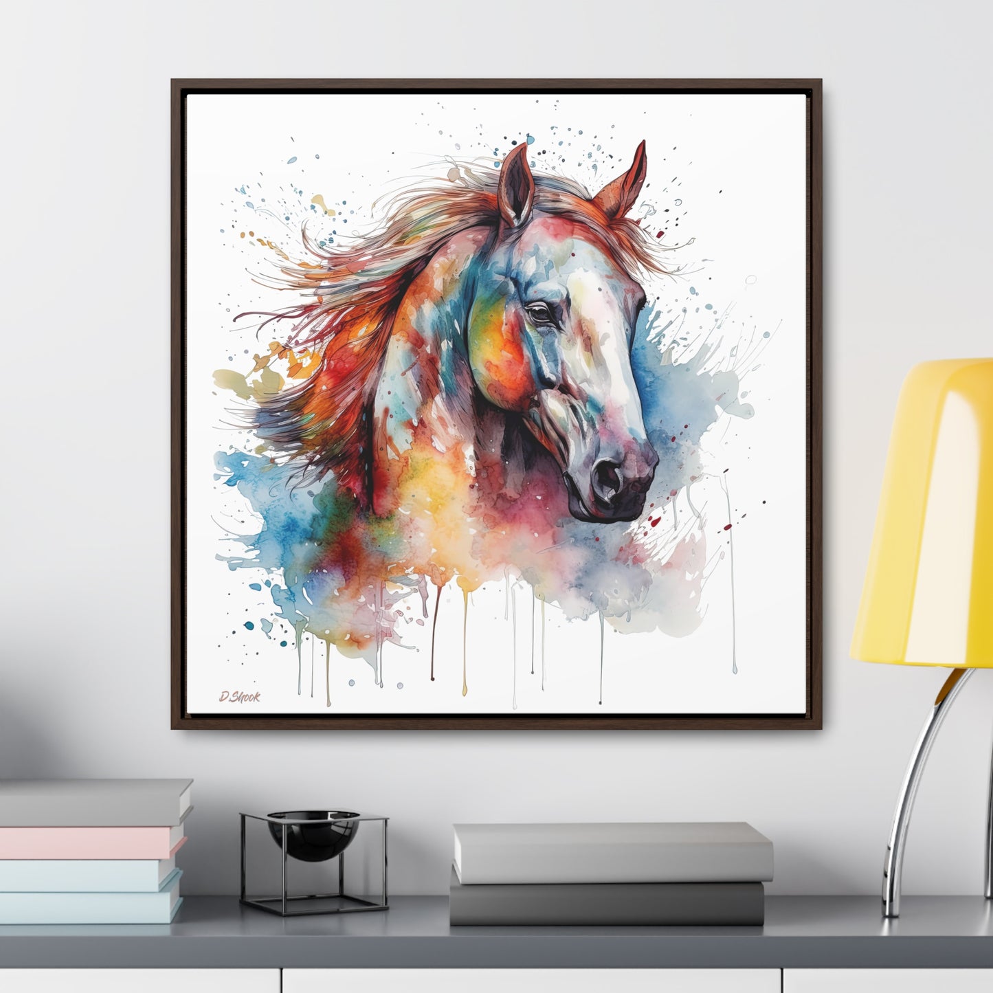 Horse Rescue 12 Gallery Canvas Wraps, Square Frame