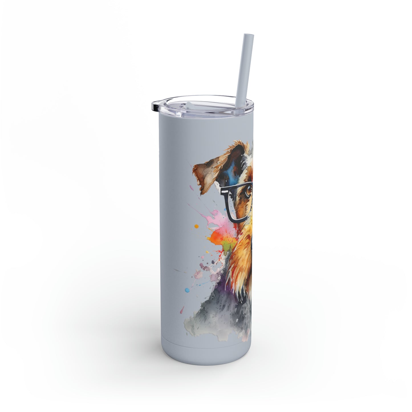 Airedale Terrier 7 Maars Maker Skinny Matte Tumbler, 20oz