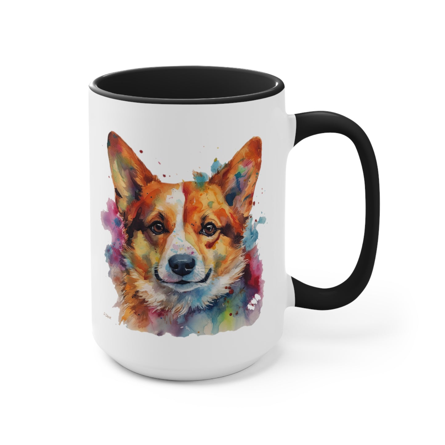 Pembroke Welsh Corgi 2 Accent Mugs