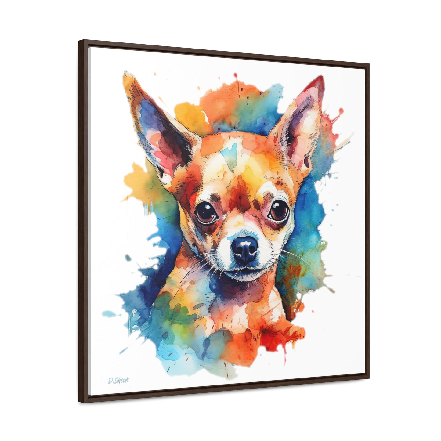 Chihuahua 6 Gallery Canvas Wraps, Square Frame