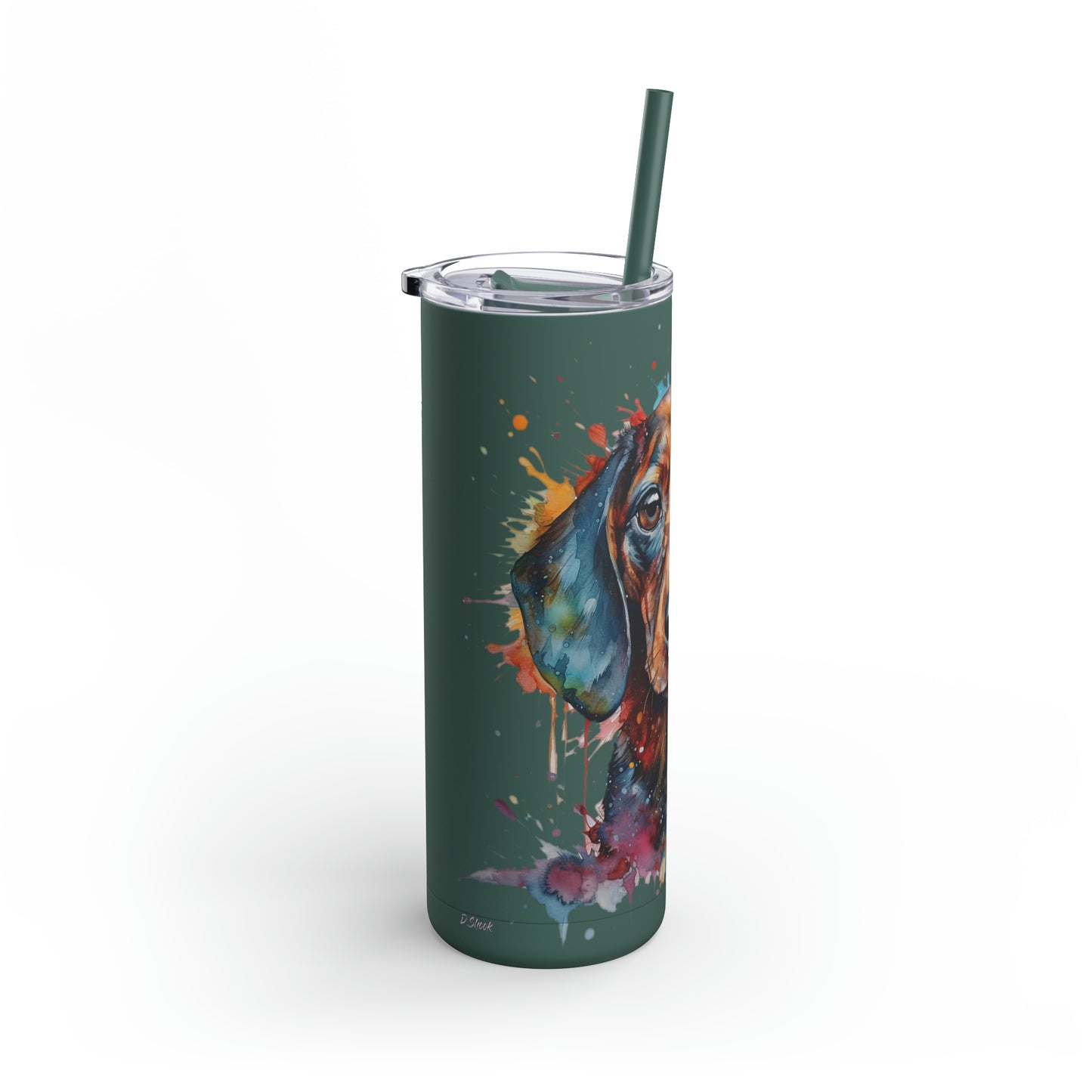 Dachshund 3 Maars Maker Skinny Matte Tumbler, 20oz