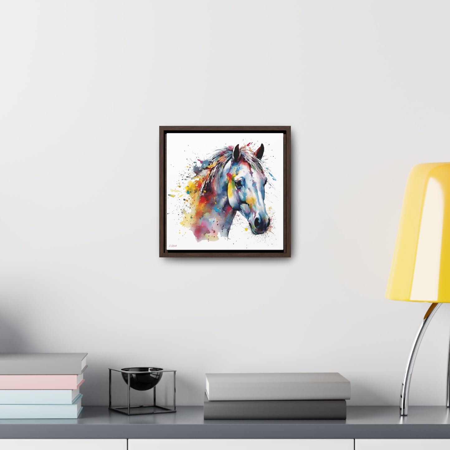 Horse Rescue 14 Gallery Canvas Wraps, Square Frame