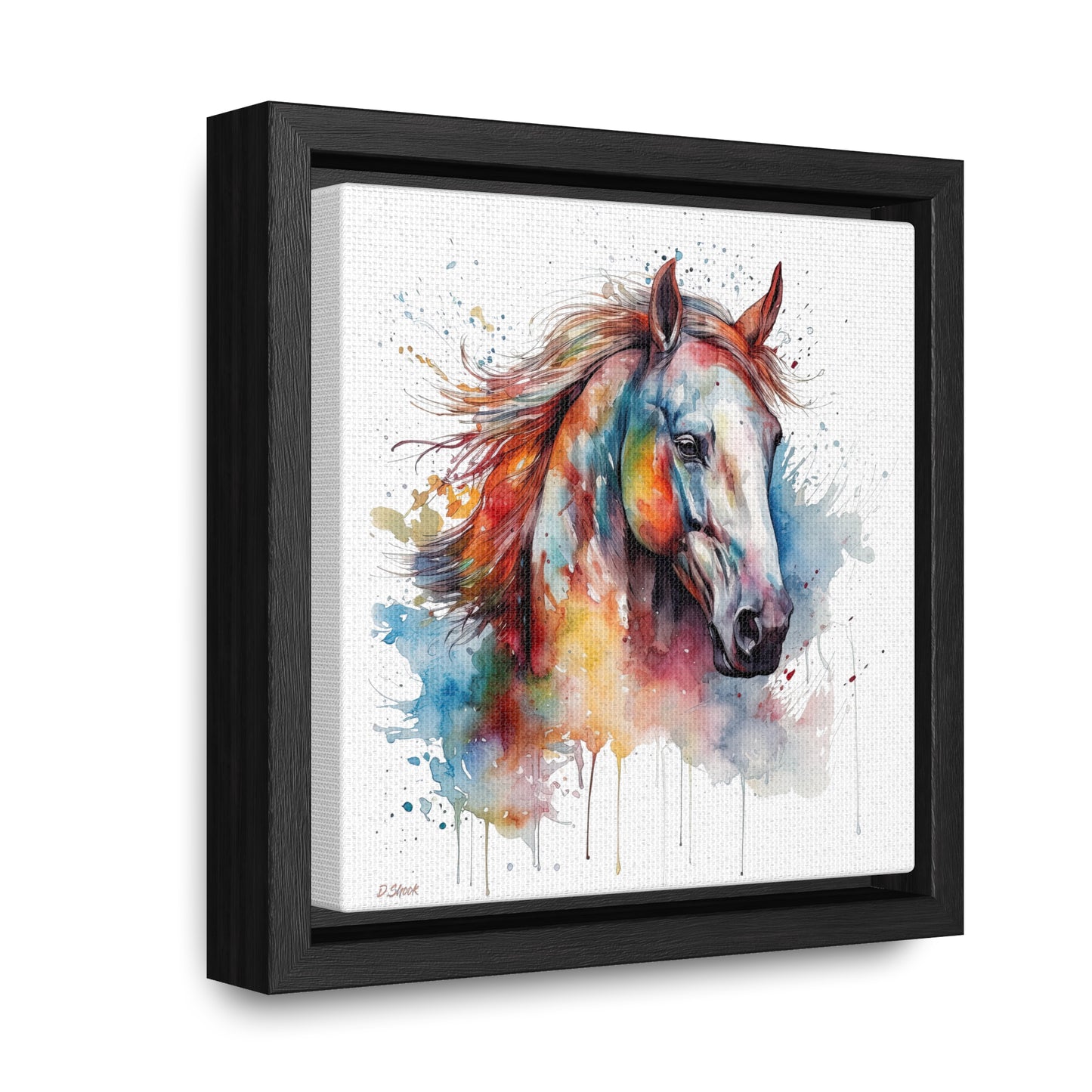 Horse Rescue 12 Gallery Canvas Wraps, Square Frame